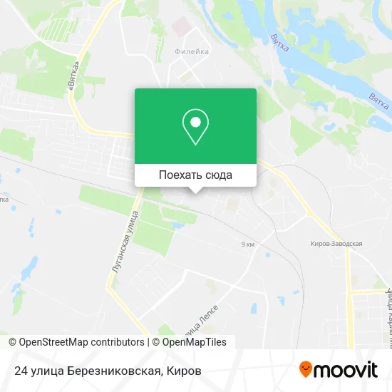 Карта 24 улица Березниковская