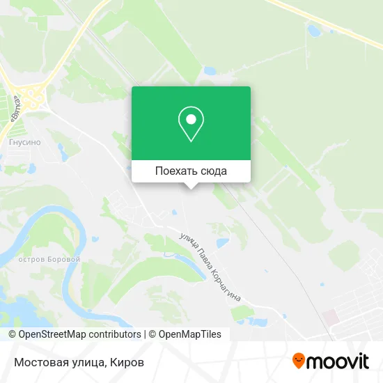 Карта Мостовая улица