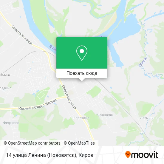Карта 14 улица Ленина (Нововятск)