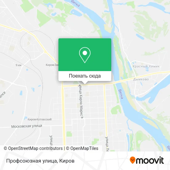 Карта Профсоюзная улица