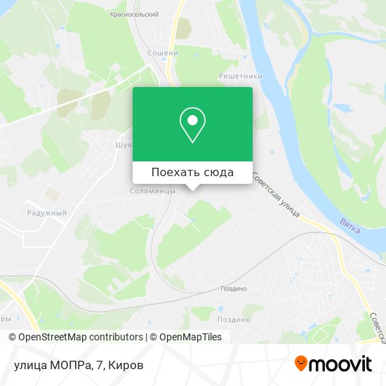 Карта улица МОПРа, 7