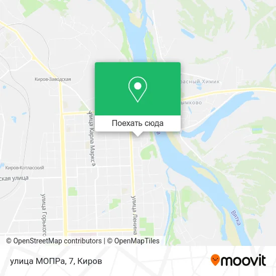 Карта улица МОПРа, 7