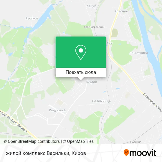 Карта жилой комплекс Васильки