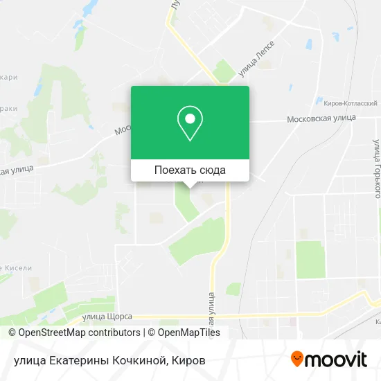 Карта улица Екатерины Кочкиной