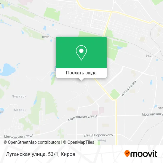 Карта Луганская улица, 53/1