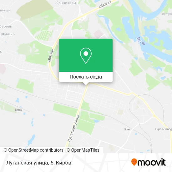 Карта Луганская улица, 5