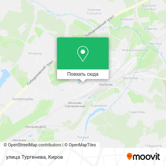 Карта улица Тургенева