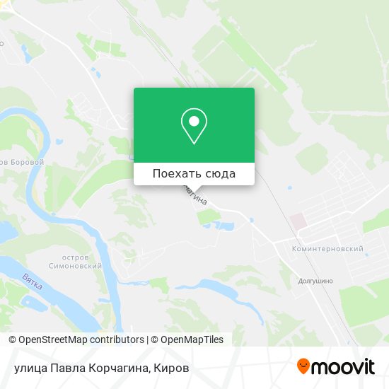 Карта улица Павла Корчагина
