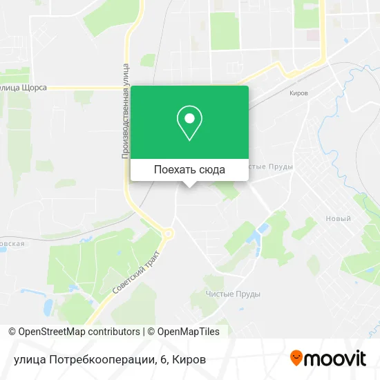 Карта улица Потребкооперации, 6