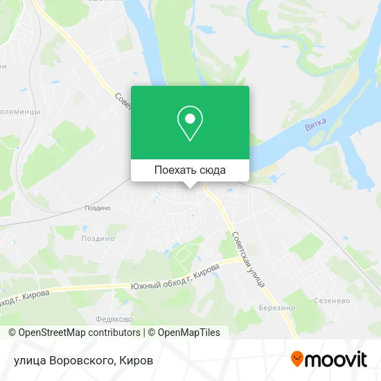 Карта улица Воровского