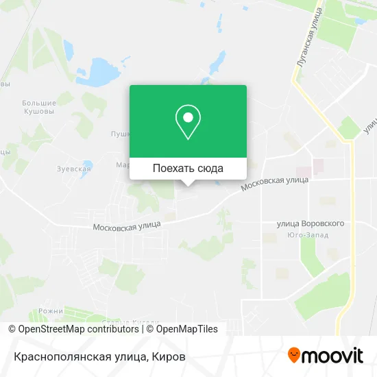 Карта Краснополянская улица