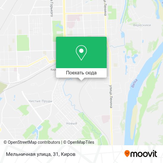 Карта Мельничная улица, 31