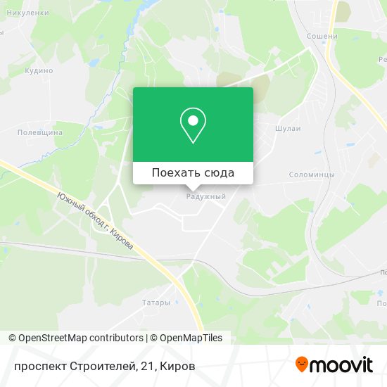 Карта проспект Строителей, 21