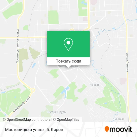 Карта Мостовицкая улица, 5