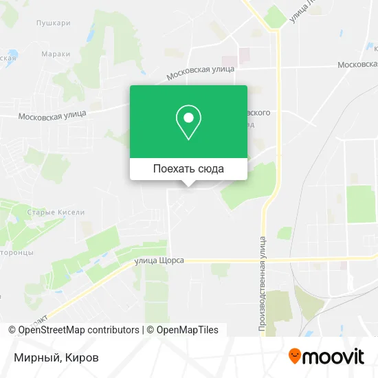 Карта Мирный