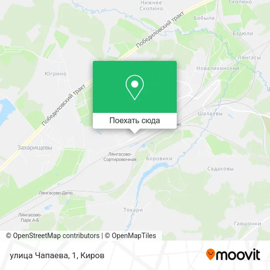 Карта улица Чапаева, 1