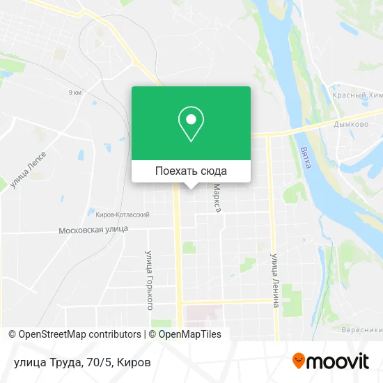 Карта улица Труда, 70/5