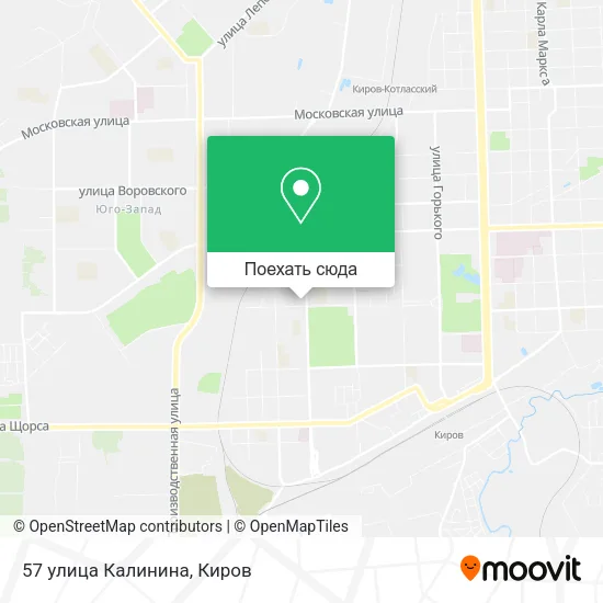 Карта 57 улица Калинина