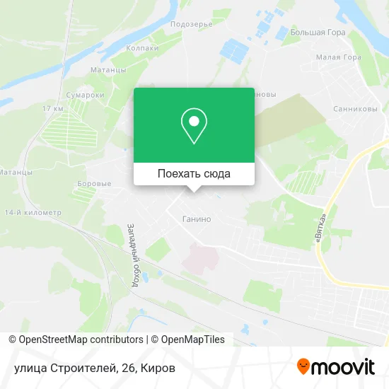 Карта улица Строителей, 26