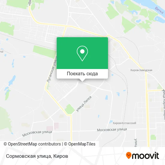 Карта Сормовская улица