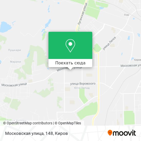 Карта Московская улица, 148
