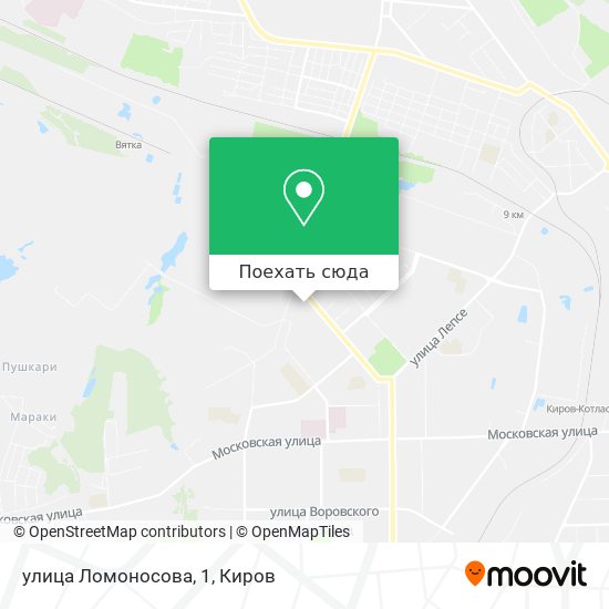 Карта улица Ломоносова, 1