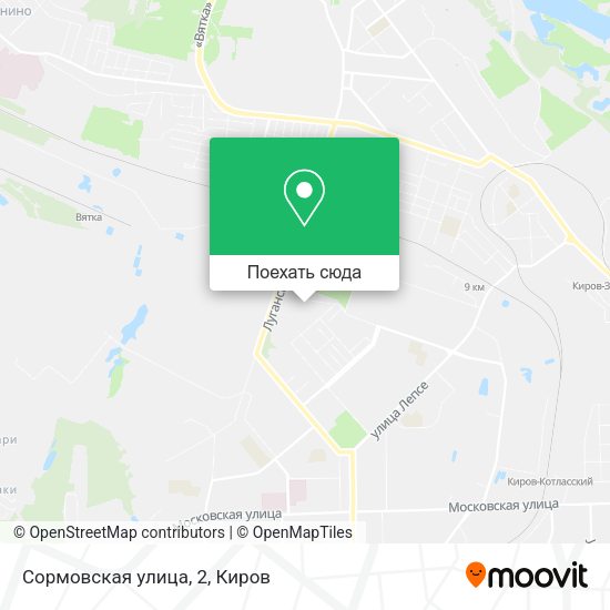 Карта Сормовская улица, 2