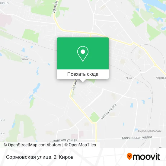 Карта Сормовская улица, 2