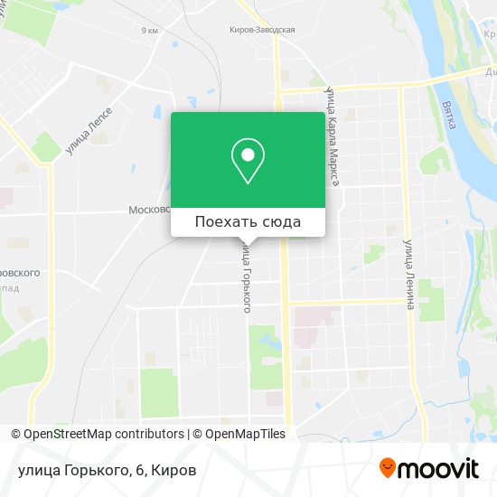 Карта улица Горького, 6