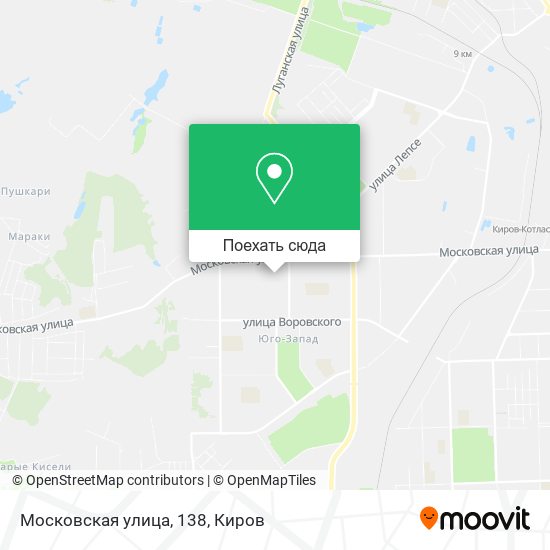 Карта Московская улица, 138