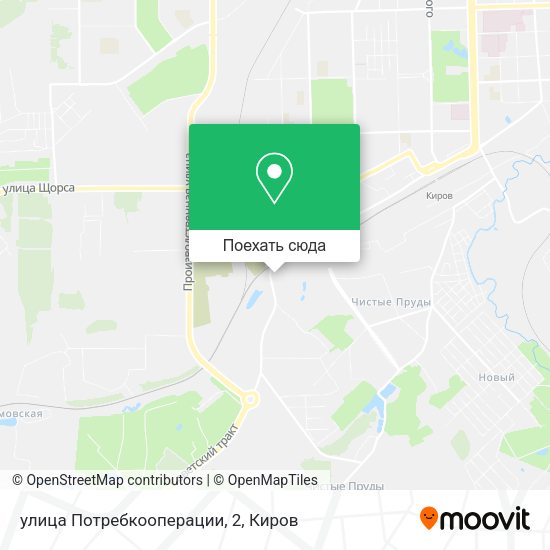 Карта улица Потребкооперации, 2