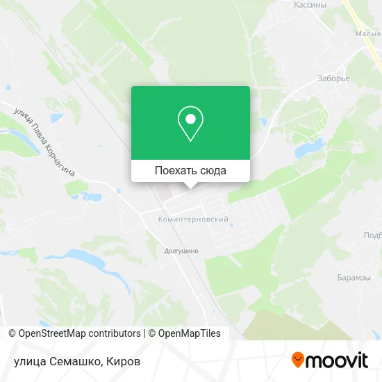 Карта улица Семашко