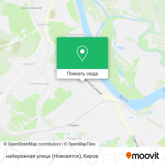 Карта набережная улица (Нововятск)