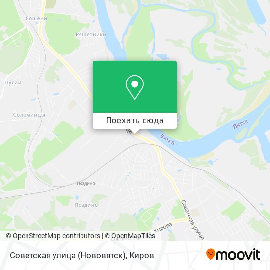 Карта Советская улица (Нововятск)