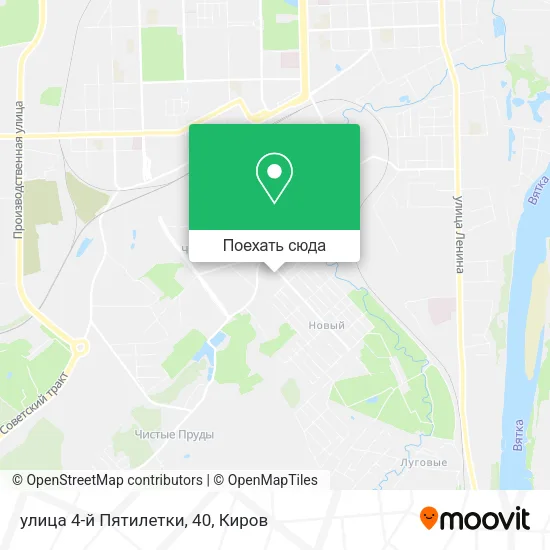 Карта улица 4-й Пятилетки, 40