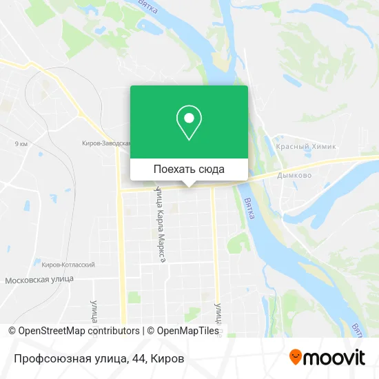 Карта Профсоюзная улица, 44