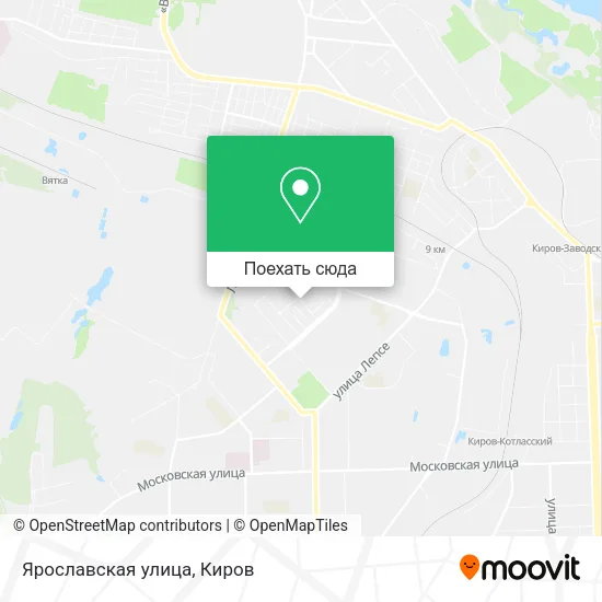 Карта Ярославская улица