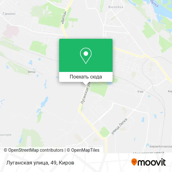 Карта Луганская улица, 49