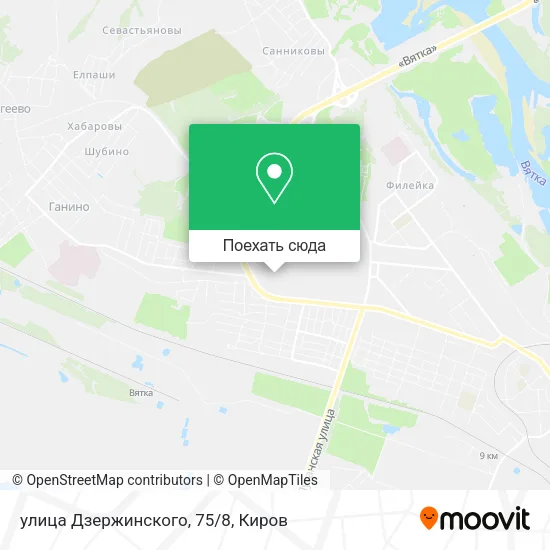 Карта улица Дзержинского, 75/8