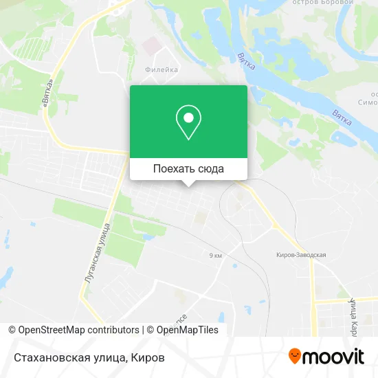 Карта Стахановская улица