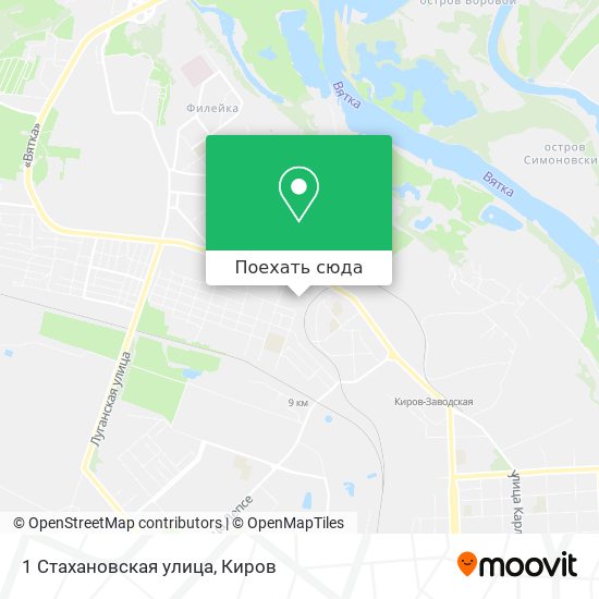 Карта 1 Стахановская улица