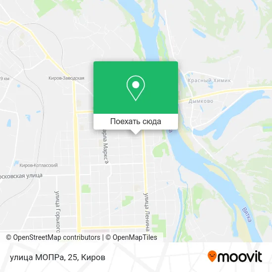 Карта улица МОПРа, 25