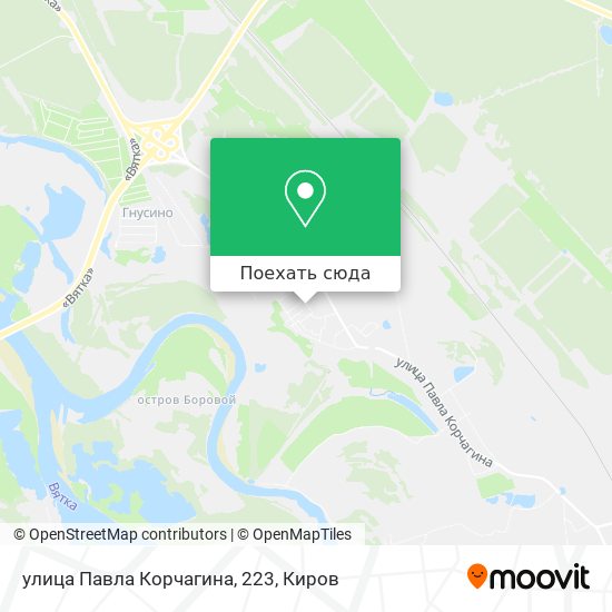 Карта улица Павла Корчагина, 223