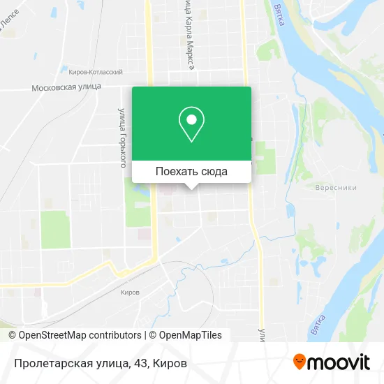 Карта Пролетарская улица, 43