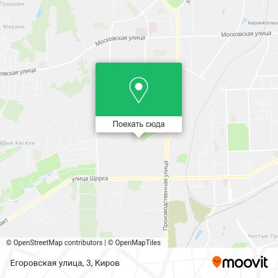 Карта Егоровская улица, 3