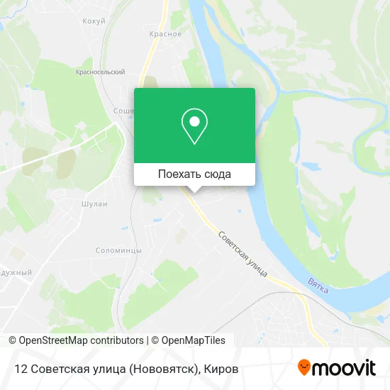 Карта 12 Советская улица (Нововятск)
