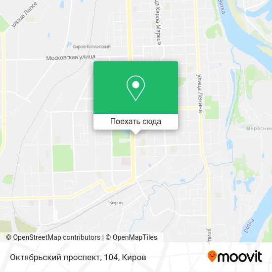 Карта Октябрьский проспект, 104