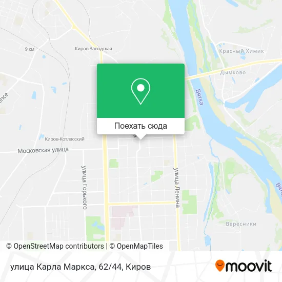 Карта улица Карла Маркса, 62/44