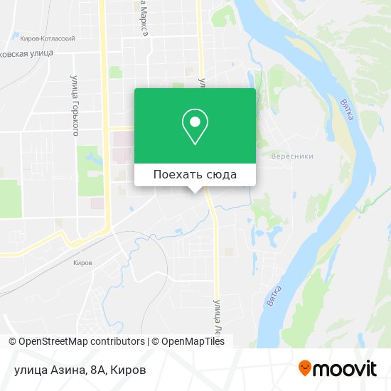 Карта улица Азина, 8А