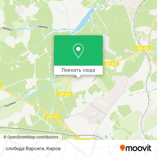 Карта слобода Варсеги